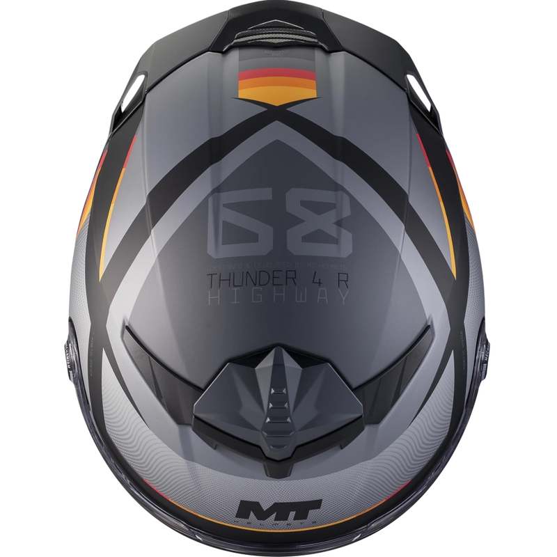 Integrálna prilba na motorku MT Thunder 4 R SV Highway B5 matná šedo-čierna