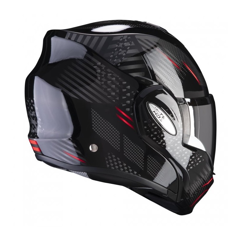 Preklápacia prilba Scorpion EXO-TECH Pulse čierno-červená