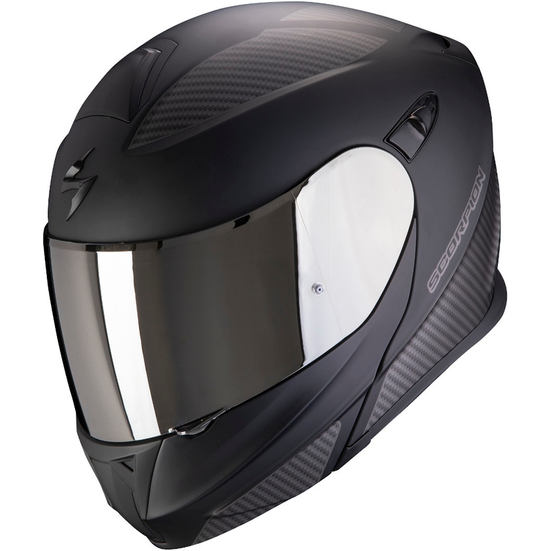 Moto prilba odklápacia Scorpion EXO-920 Flux čierno-strieborná