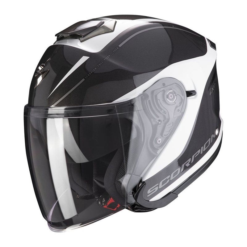 Otvorená prilba Scorpion EXO-S1 Shadow bielo-strieborná