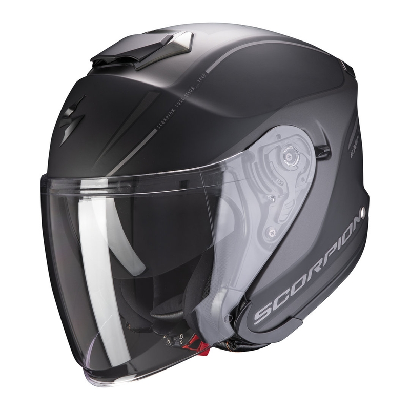 Otvorená prilba Scorpion EXO-S1 Shadow čierno-strieborná