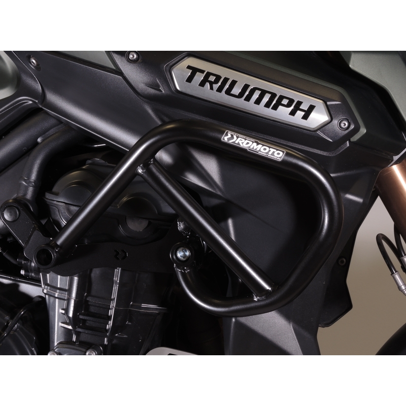 Ochrana motora RDMOTO matná čierna pre TRIUMPH Tiger 1200 Explorer / GT Explorer 2011-2015