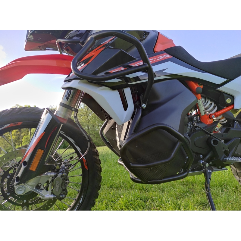 Ochrana motora RDMOTO matná čierna horný + spodný pre KTM Adventure 790 / R 2019-2020, KTM Adventure 890 /R/L 2021-2022