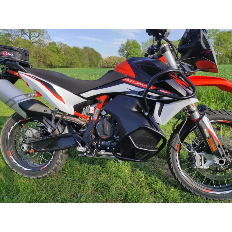 Ochrana motora RDMOTO matná čierna horný + spodný pre KTM Adventure 790 / R 2019-2020, KTM Adventure 890 /R/L 2021-2022