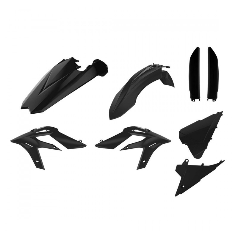 Sada plastov POLISPORT čierna pre BETA Xtrainer 250 2015-2019, BETA Xtrainer 300 2015-2019