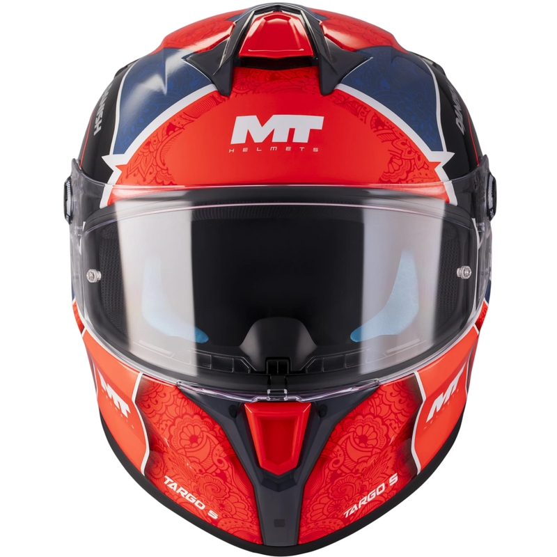 Integrálna helma na motorku MT Targo S Danish_26_Season C5 červeno-modro-šedá