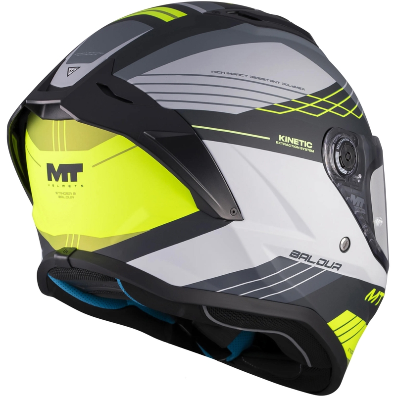 Integrálna helma na motorku MT Stinger 2 Baldur C3 čierno-šedo-fluo žltá