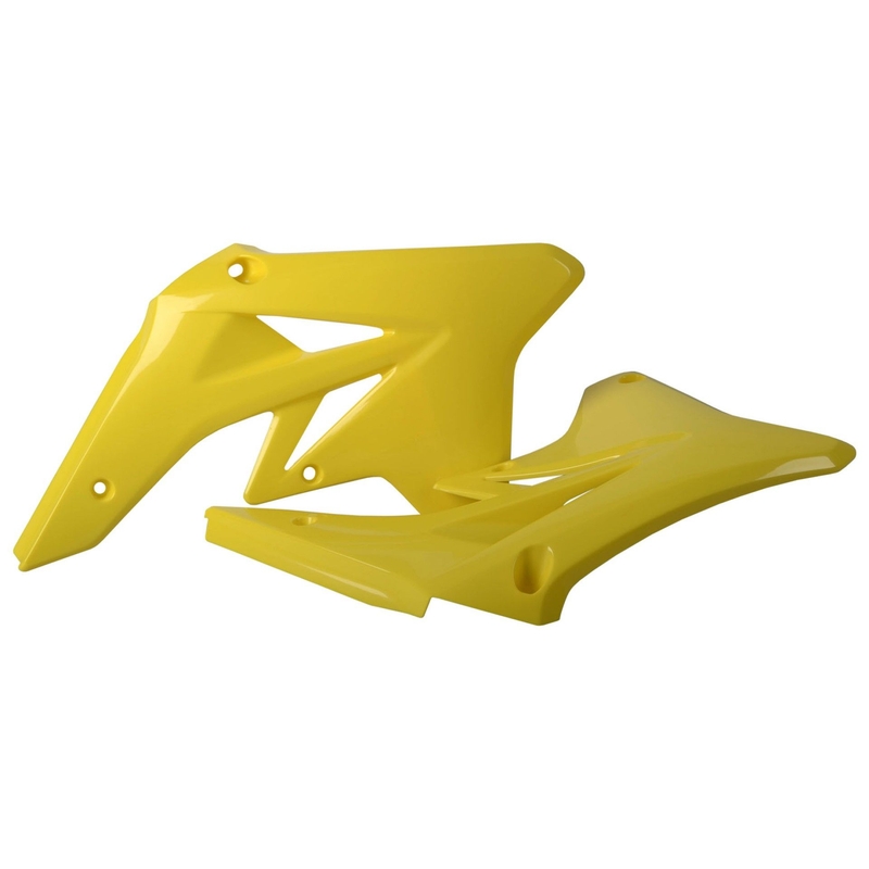 Spojler chladiča POLISPORT (pár) Žltá RM 01 pre SUZUKI RM-Z 250 2007-2009