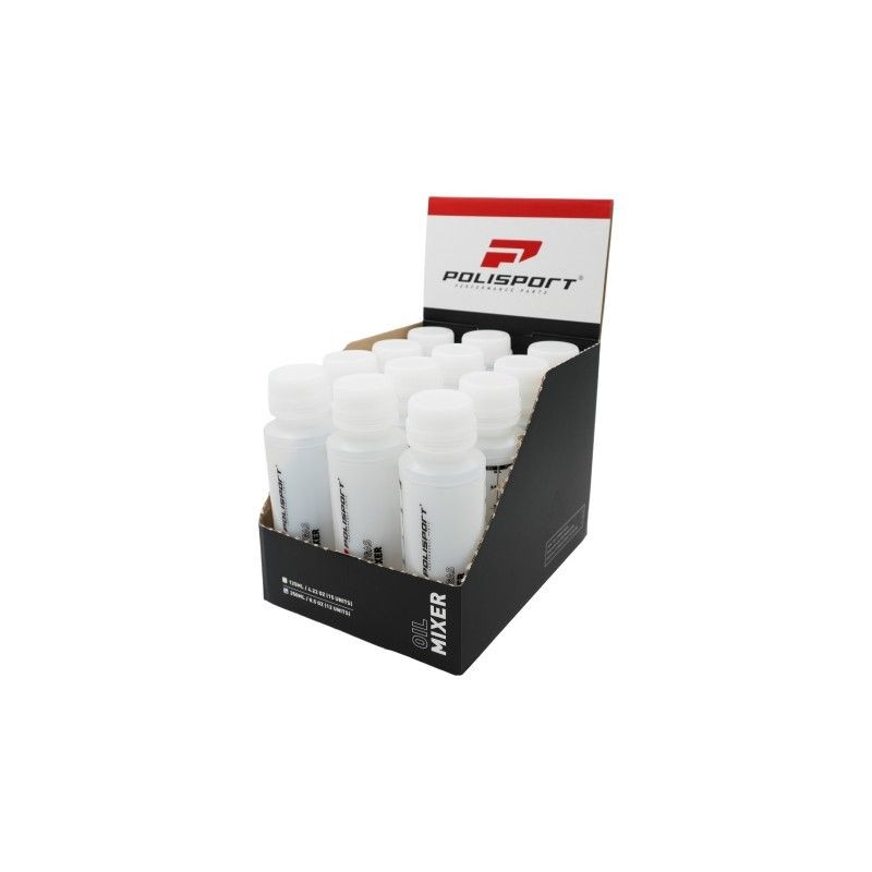Nádoba na miešanie oleja POLISPORT PROOCTANE 250ml (set 10) číra farba