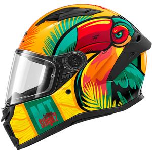 Integrálna helma na motorku MT Stinger 2 Caribbean C3 zeleno-žltá