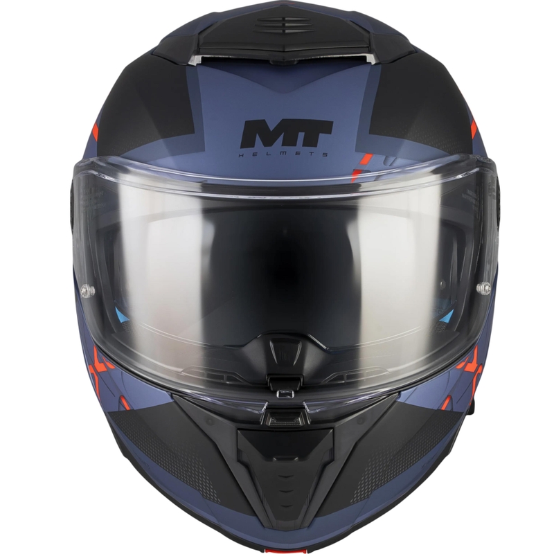 Výklopná prilba na motorku MT Atom 2 SV Change C17 matná čierno-modrá
