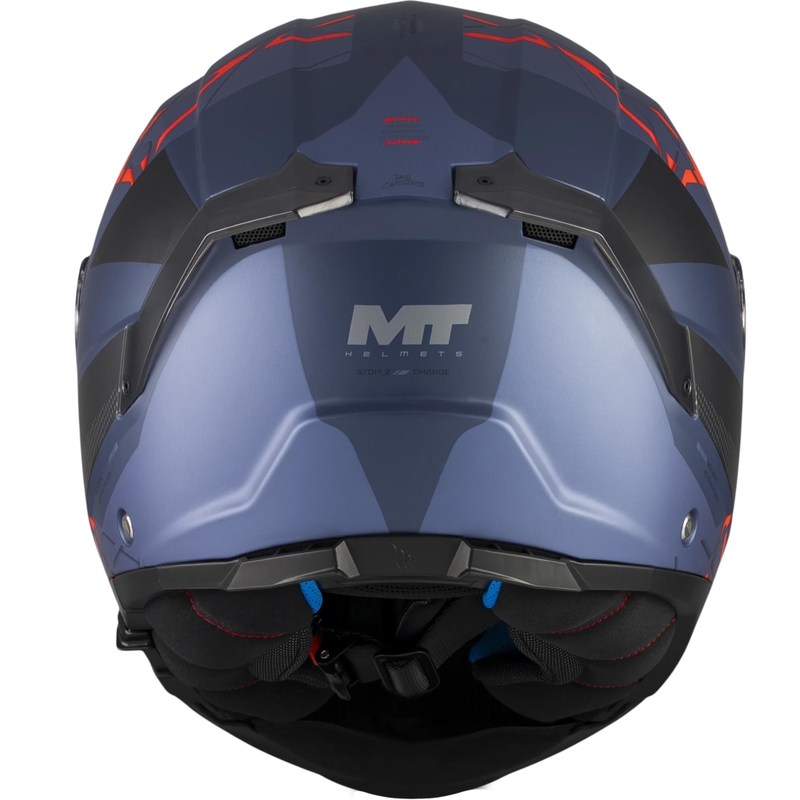 Výklopná prilba na motorku MT Atom 2 SV Change C17 matná čierno-modrá
