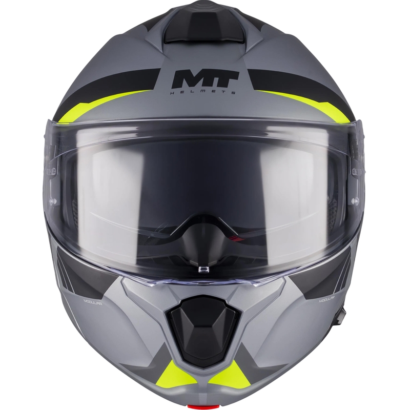 Výklopná prilba na motorku MT Genesis R SV Cheeky C3 čierno-šedo-fluo žltá