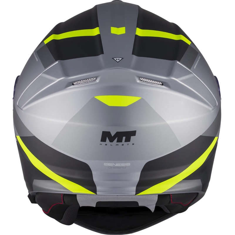 Výklopná prilba na motorku MT Genesis R SV Cheeky C3 čierno-šedo-fluo žltá