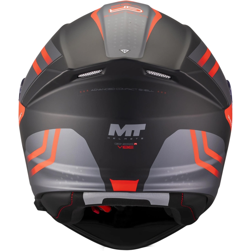 Výklopná prilba na motorku MT Genesis R SV Vibe B5 matná čierno-šedo-červená