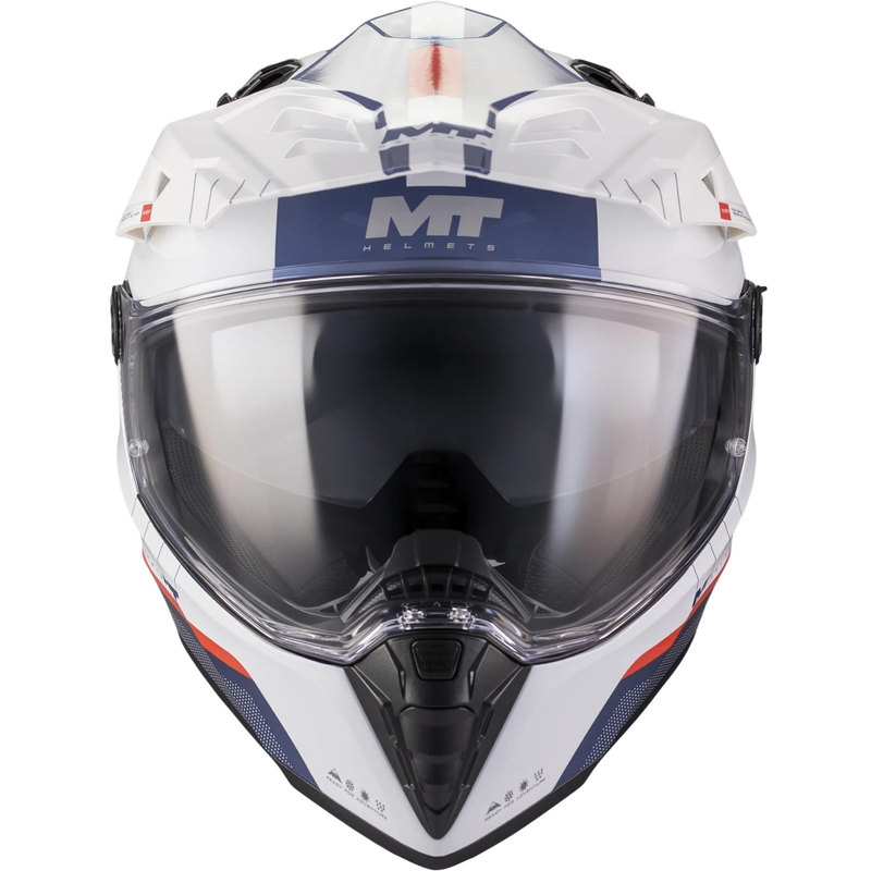 Enduro prilba na motorku MT Track SV Nomad C0 modro-bielo-červená