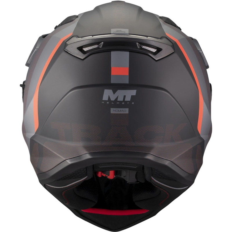 Enduro helma na motorku MT Track SV Nomad B25 matná čierno-šedo-červená