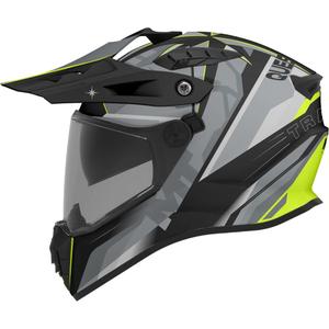 Enduro helma na motorku MT Track SV Questor C23 matná šedo-čierno-fluo žltá