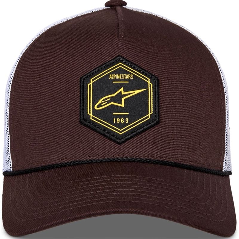Šiltovka Alpinestars Hexeon Trucker hnedo-biela