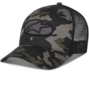 Šiltovka Alpinestars Oblique Camo Trucker čierno-camo-čierna