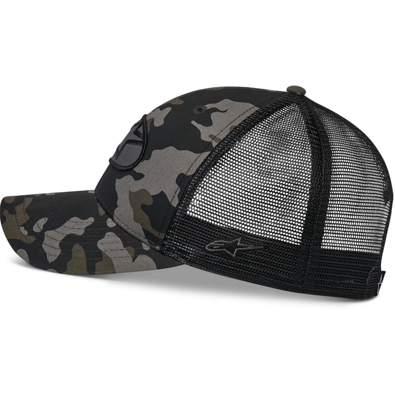 Šiltovka Alpinestars Oblique Camo Trucker čierno-camo-čierna