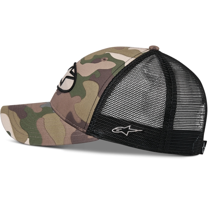 Šiltovka Alpinestars Oblique Camo Trucker zeleno-camo-čierna