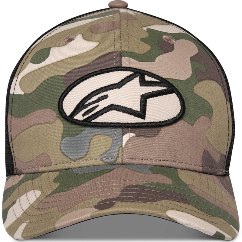 Šiltovka Alpinestars Oblique Camo Trucker zeleno-camo-čierna