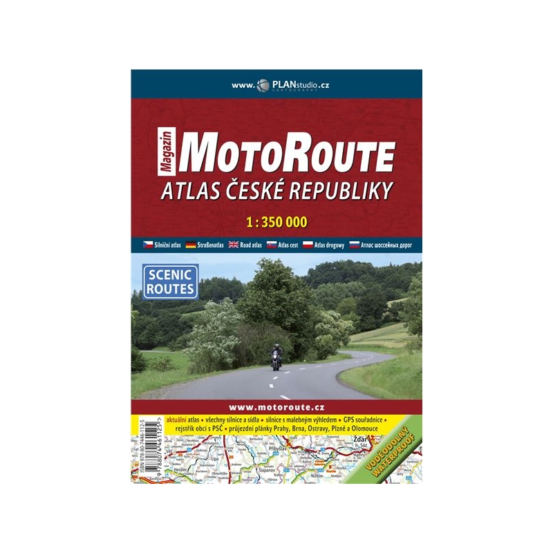 Moto mapa - moto sprievodca ČR 1:350 000