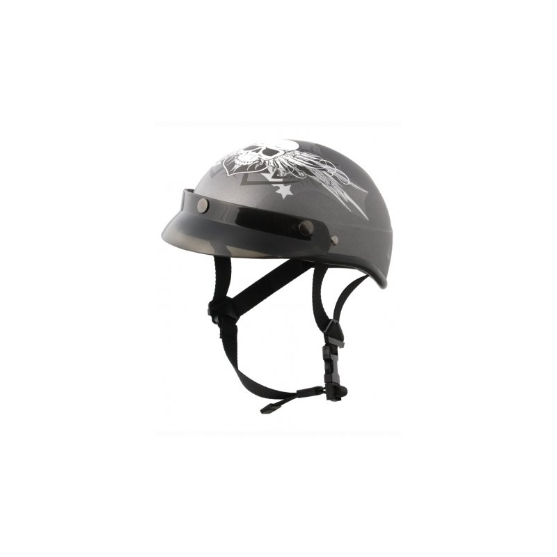Moto prilby Braincap Rusty Pistons Jasper čierna matná