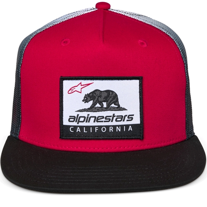 Šiltovka Alpinestars Cali Gradient Trucker červeno-čierno-biela