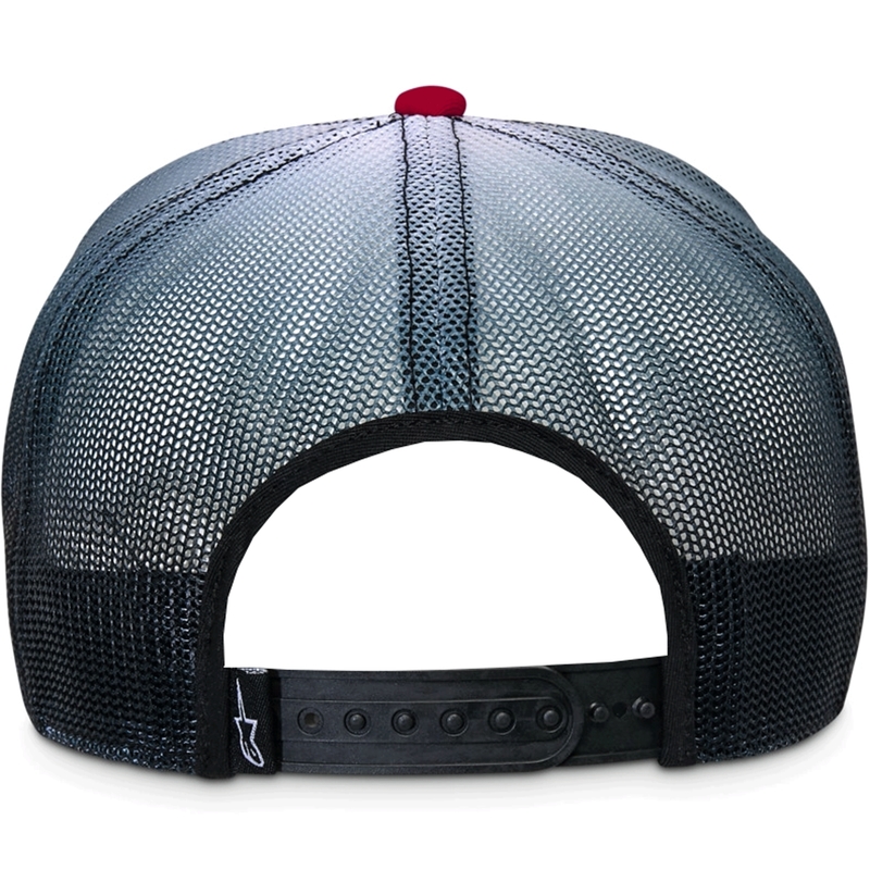 Šiltovka Alpinestars Cali Gradient Trucker červeno-čierno-biela