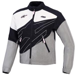Dámska bunda na motorku Alpinestars Stella Moshell čierno-šedo-bielo-ružová