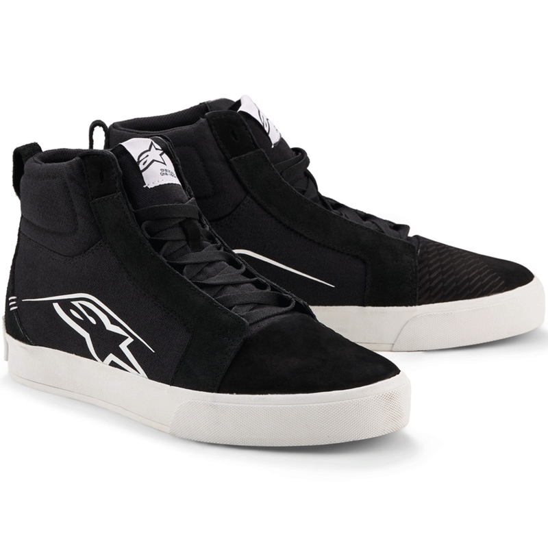 Topánky na motorku Alpinestars Ride-63 Canvas čierno-biele