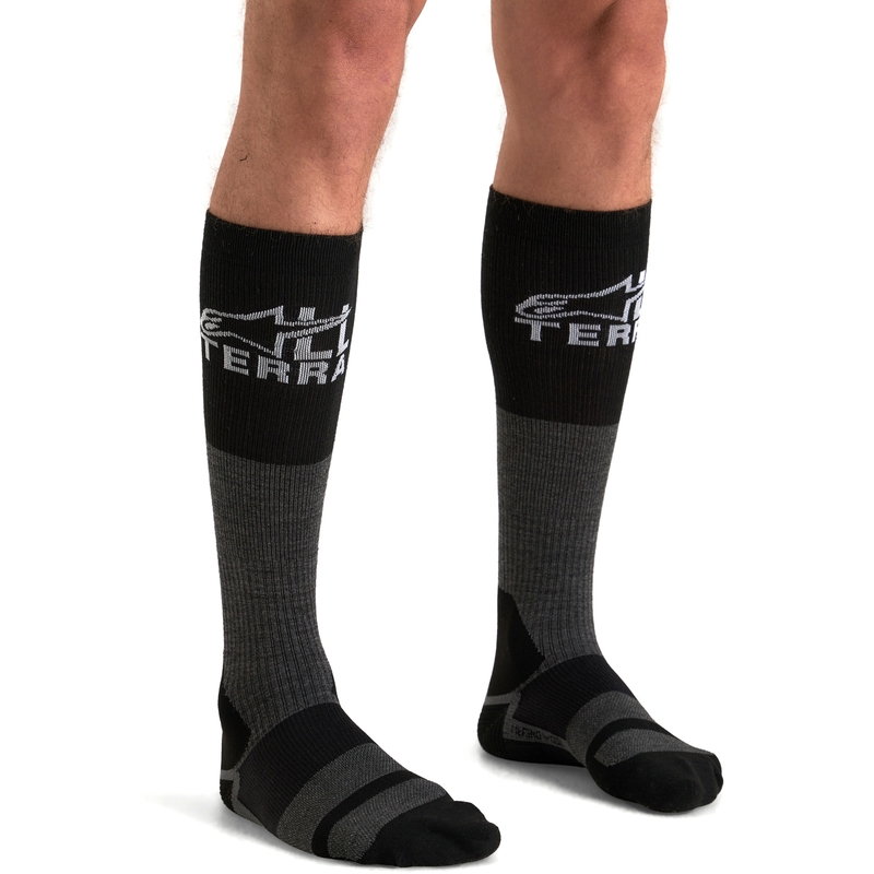 Ponožky Alpinestars AT 8 Merino šedo-čierne