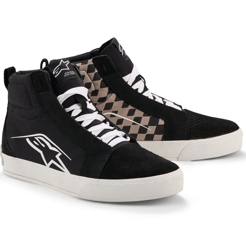Topánky na motorku Alpinestars Ride-63 Canvas čierno-svetlo šedé