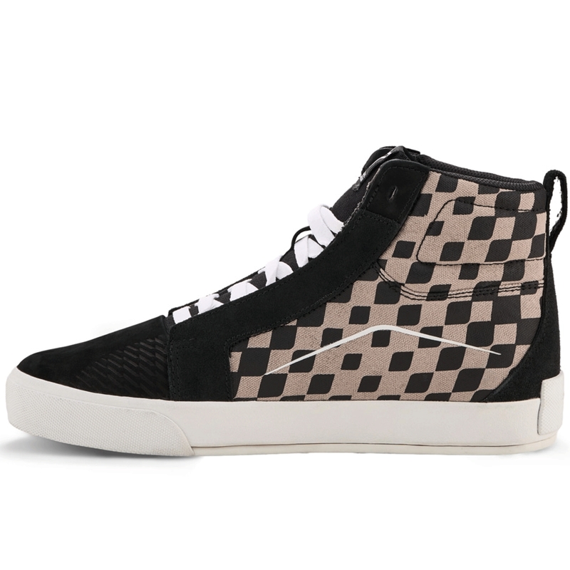 Topánky na motorku Alpinestars Ride-63 Canvas čierno-svetlo šedé