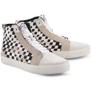 Topánky na motorku Alpinestars Ride-63 Canvas čierno-béžovo-biele