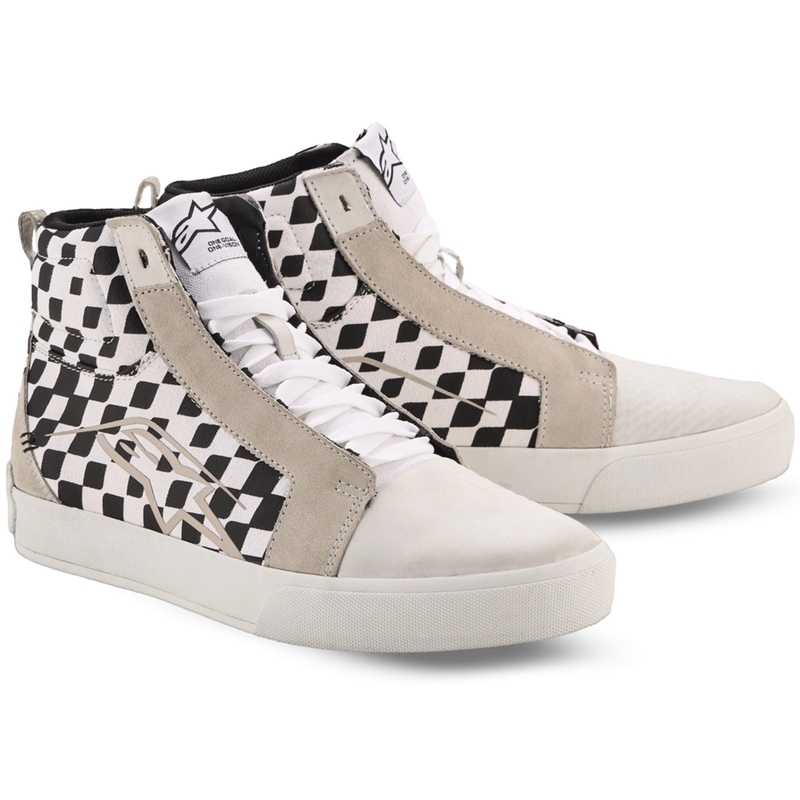 Topánky na motorku Alpinestars Ride-63 Canvas čierno-béžovo-biele