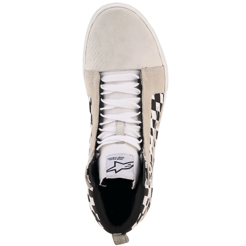 Topánky na motorku Alpinestars Ride-63 Canvas čierno-béžovo-biele