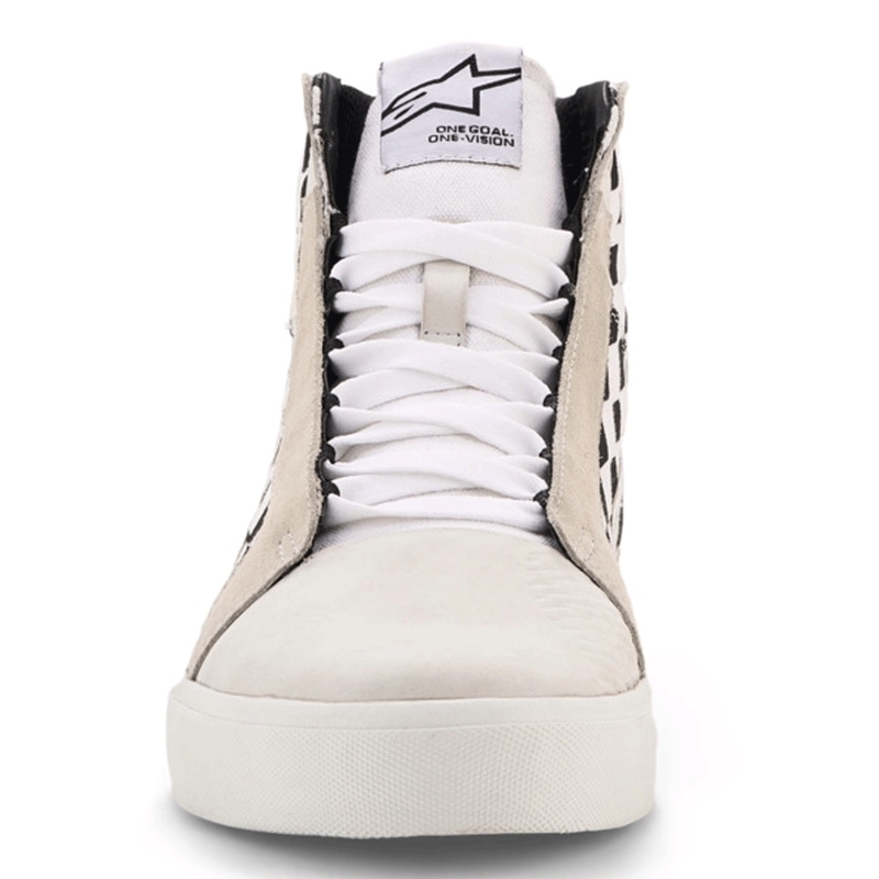 Topánky na motorku Alpinestars Ride-63 Canvas čierno-béžovo-biele