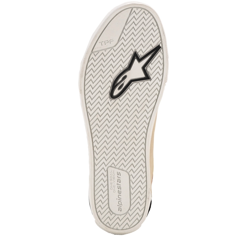 Topánky na motorku Alpinestars Ride-63 Canvas krémovo-čierno-biele