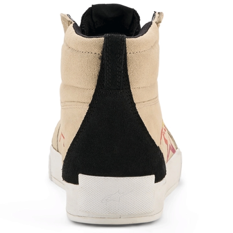 Topánky na motorku Alpinestars Ride-63 Canvas krémovo-čierno-biele