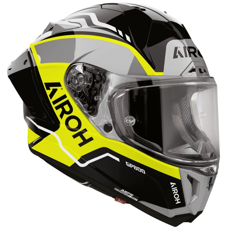 Integrálna helma na motorku Airoh GP 800 Lane fluo žltá