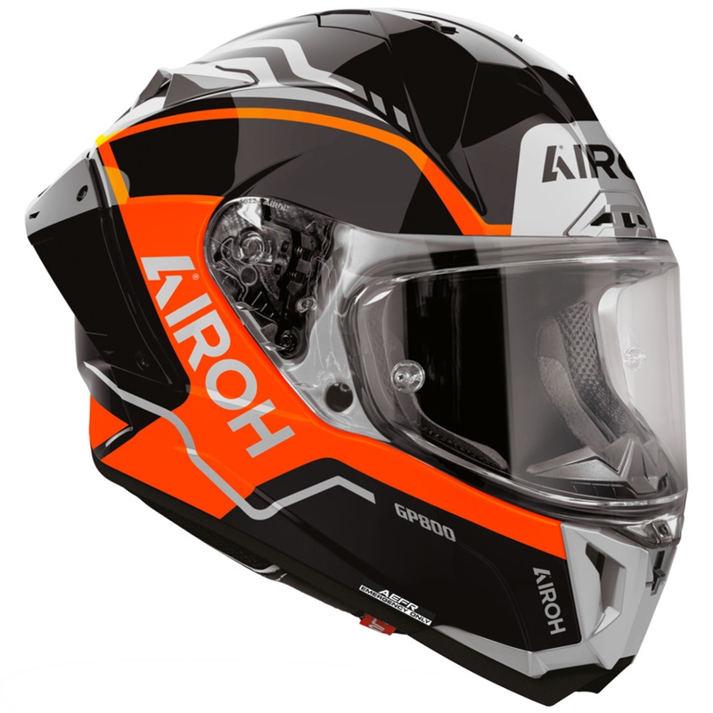 Integrálna helma na motorku Airoh GP 800 Lane fluo oranžová