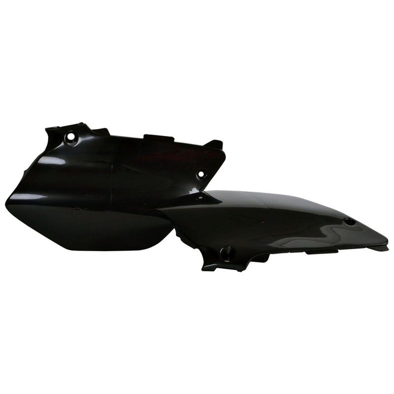 Bočné číslové tabuľky POLISPORT (pár) čierna pre YAMAHA YZ 125 2002-2014, YAMAHA YZ 250 2002-2014