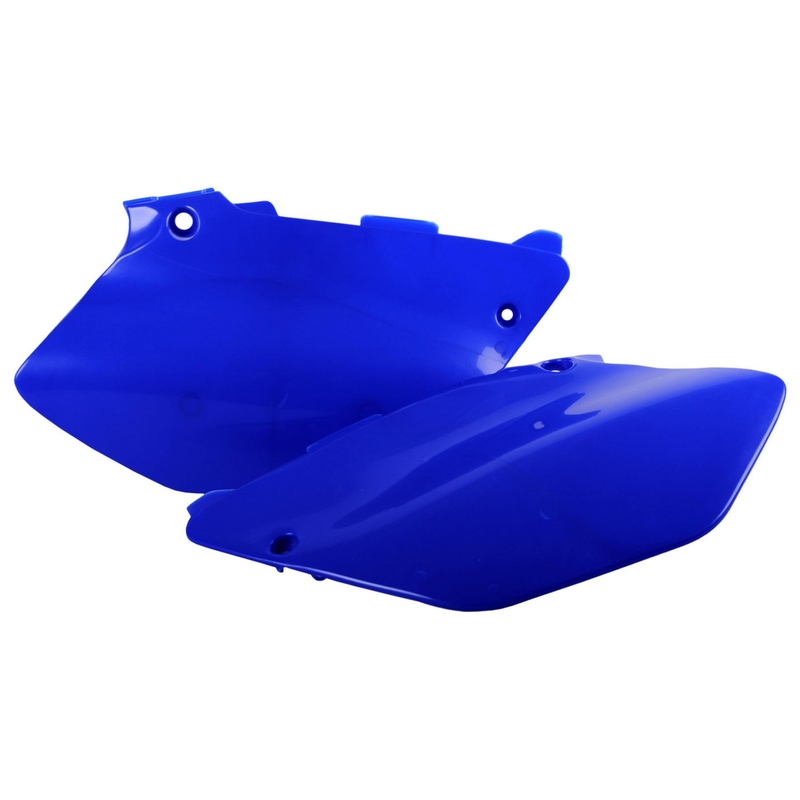 Bočné číslové tabuľky POLISPORT (pár) modrá Yam98 pre YAMAHA YZ 125 2002-2014, YAMAHA YZ 250 2002-2014