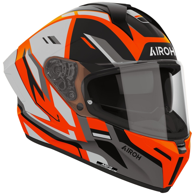 Integrálna helma na motorku Airoh Matryx Sentry oranžová