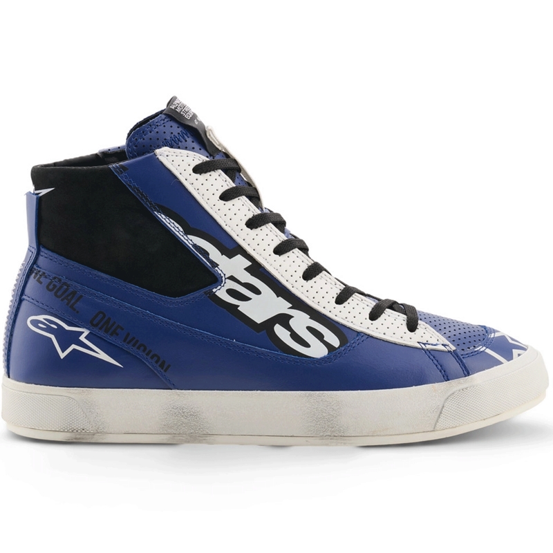 Topánky na motorku Alpinestars Stated Flair modro-bielo-čierne