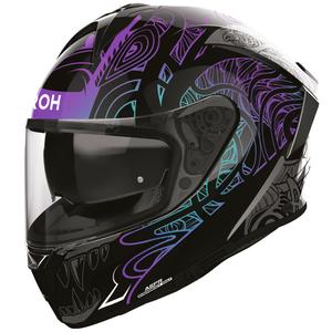 Integrálna helma na motorku Airoh Spark 2 Silk čierno-fialová