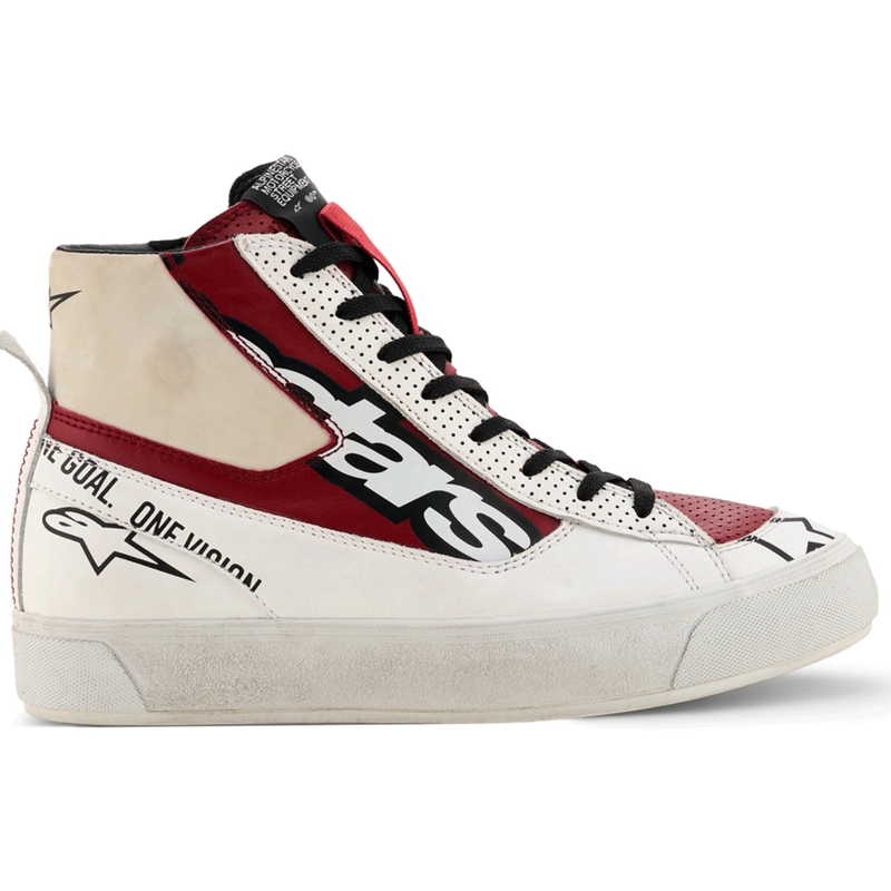 Dámske topánky na motorku Alpinestars Stella Stated Flair bielo-červené